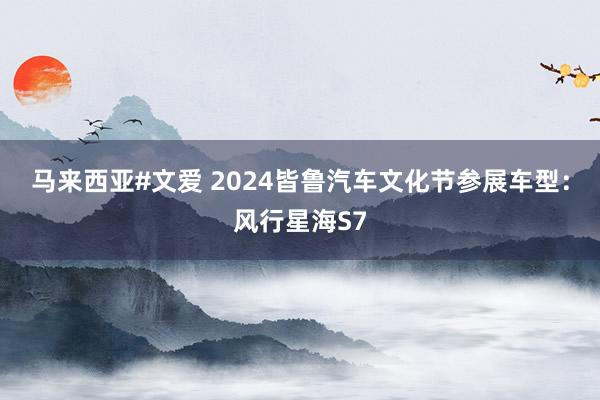 马来西亚#文爱 2024皆鲁汽车文化节参展车型:风行星海S7