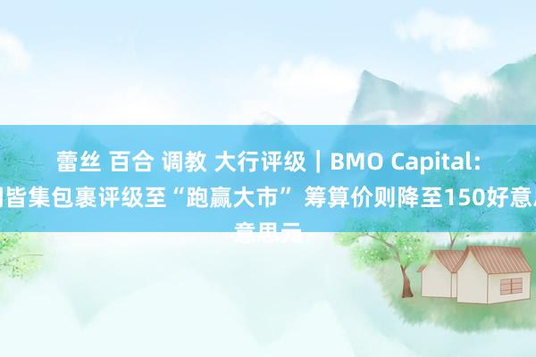 蕾丝 百合 调教 大行评级｜BMO Capital：上调皆集包裹评级至“跑赢大市” 筹算价则降至150好意思元