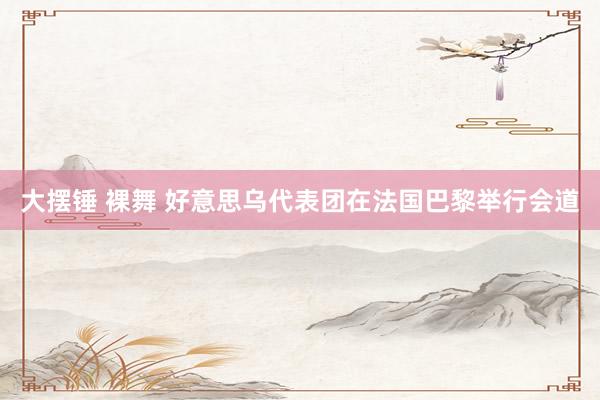 大摆锤 裸舞 好意思乌代表团在法国巴黎举行会道