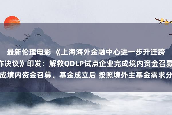 最新伦理电影 《上海海外金融中心进一步升迁跨境金融干事便利化当作决议》印发:解救QDLP试点企业完成境内资金召募、基金成立后 按照境外主基金需求分批汇兑出境