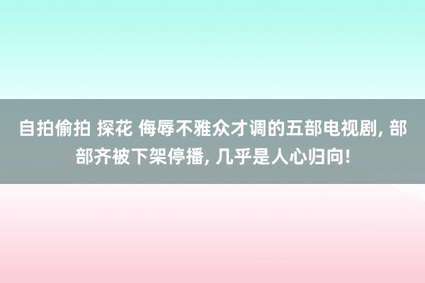 自拍偷拍 探花 侮辱不雅众才调的五部电视剧, 部部齐被下架停播, 几乎是人心归向!